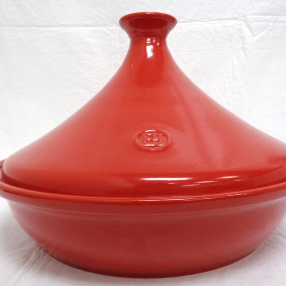 Emile Henry France Flame Red Tagine New without Box - Picture 7 of 9